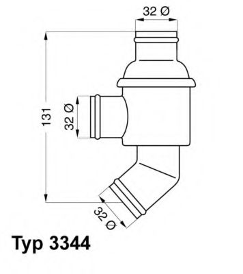 WAHLER - 3344.80 - Термостат, охлаждающая жидкость (Охлаждение)