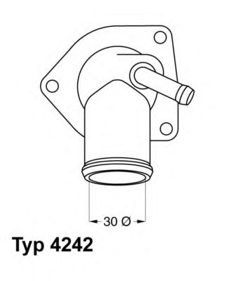 WAHLER - 4242.92D - Термостат, охлаждающая жидкость (Охлаждение)