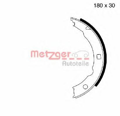 METZGER - MG 665 - Комплект тормозных колодок, стояночная тормозная система (Тормозная система)