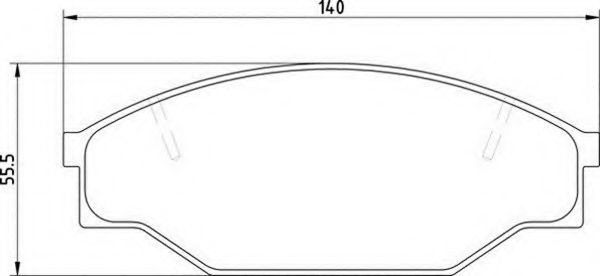 MAGNETI MARELLI - 363700200331 - Комплект тормозных колодок, дисковый тормоз (Тормозная система)