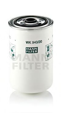 MANN-FILTER - WK 940/20 - Топливный фильтр (Система подачи топлива)