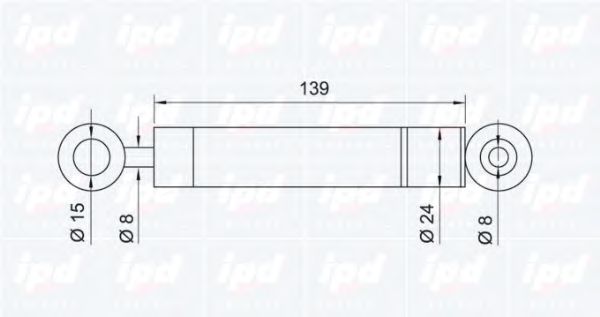 IPD - 13-0714 - Амортизатор, поликлиновой ремень (Ременный привод)