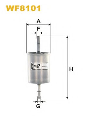 WIX FILTERS - WF8101 - Топливный фильтр (Система подачи топлива)