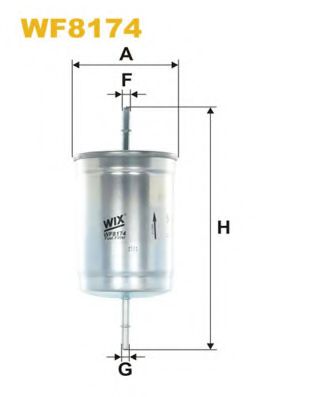 WIX FILTERS - WF8174 - Топливный фильтр (Система подачи топлива)