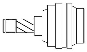 GSP - 644002 - Шарнирный комплект, приводной вал (Привод колеса)