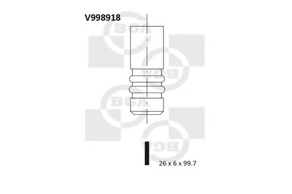 BGA - V998918 - Впускной клапан (Управление двигателем)