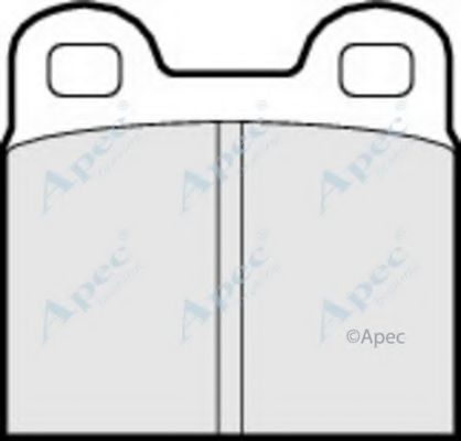 APEC BRAKING - PAD125 - Комплект тормозных колодок, дисковый тормоз (Тормозная система)