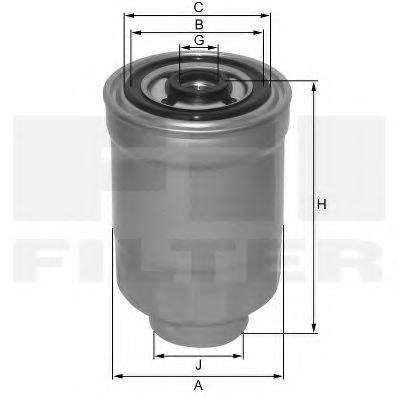 FIL FILTER - ZP 522 F - Топливный фильтр (Система подачи топлива)