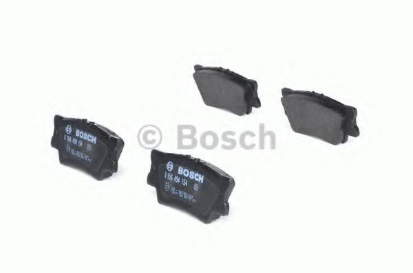 BOSCH - 0 986 494 154 - Комплект тормозных колодок, дисковый тормоз (Тормозная система)