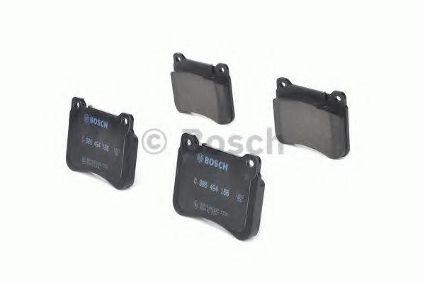 BOSCH - 0 986 494 166 - Комплект тормозных колодок, дисковый тормоз (Тормозная система)