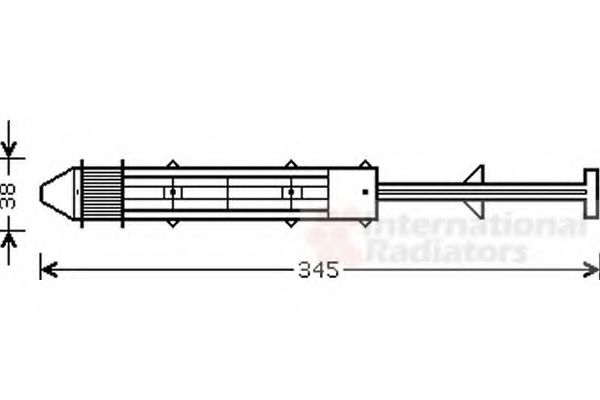 VAN WEZEL - 7600D012 - Осушитель, кондиционер (Кондиционер)