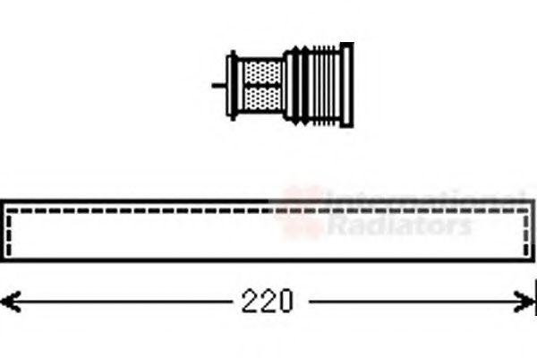 VAN WEZEL - 5800D294 - Осушитель, кондиционер (Кондиционер)