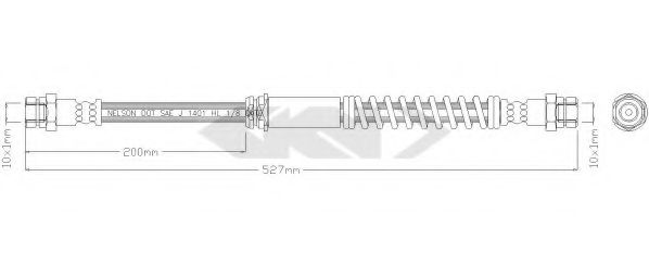 SPIDAN - 339695 - Тормозной шланг