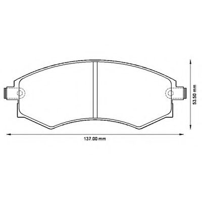 BENDIX - 572496B - Комплект тормозных колодок, дисковый тормоз