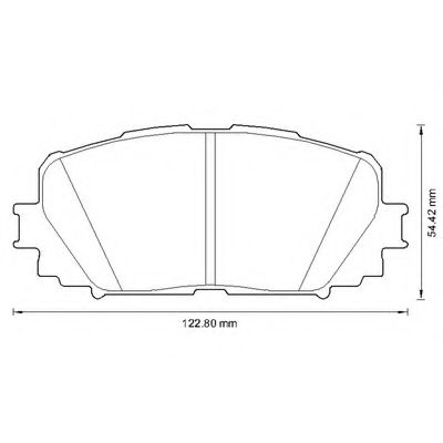 BENDIX - 572594B - Комплект тормозных колодок, дисковый тормоз