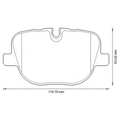 BENDIX - 573342B - Комплект тормозных колодок, дисковый тормоз