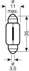 OSRAM - 6418 - Лампа накаливания, фонарь освещения номерного знака (Освещение)