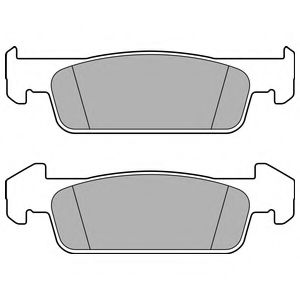 DELPHI - LP2663 - Комплект тормозных колодок, дисковый тормоз (Тормозная система)