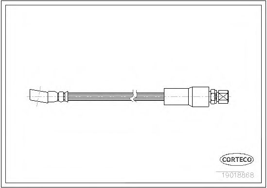 CORTECO - 19018868 - Тормозной шланг (Тормозная система)