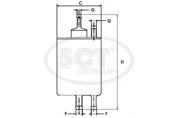 SCT GERMANY - ST 800 - Топливный фильтр (Система подачи топлива)