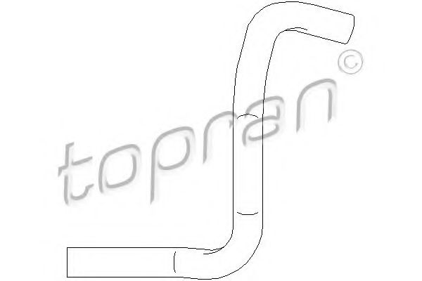 TOPRAN - 207 338 - Шланг, вентиляция картера (Блок-картер двигателя)