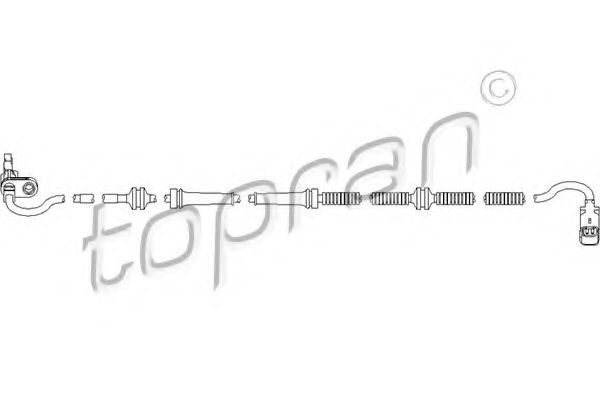 TOPRAN - 722 100 - Датчик, частота вращения колеса (Тормозная система)