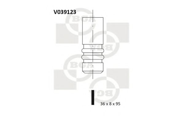 BGA - V039123 - Впускной клапан (Управление двигателем)