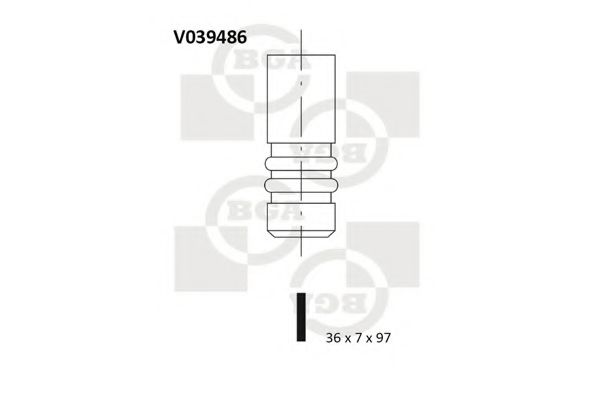 BGA - V039486 - Впускной клапан (Управление двигателем)