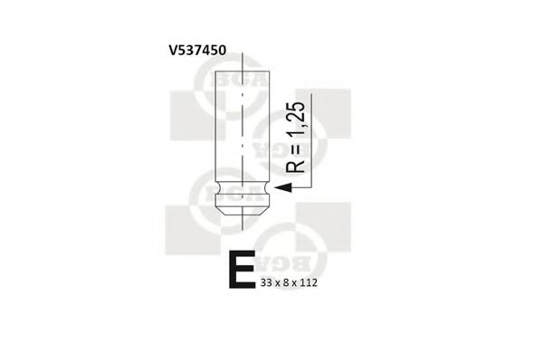 BGA - V537450 - Выпускной клапан (Управление двигателем)