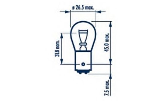 NARVA - 17882 - Лампа накаливания, фонарь сигнала тормоза (Сигнализация)