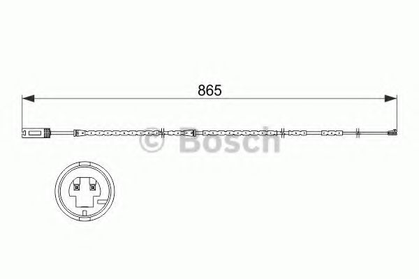 BOSCH - 1 987 473 519 - Сигнализатор, износ тормозных колодок (Тормозная система)