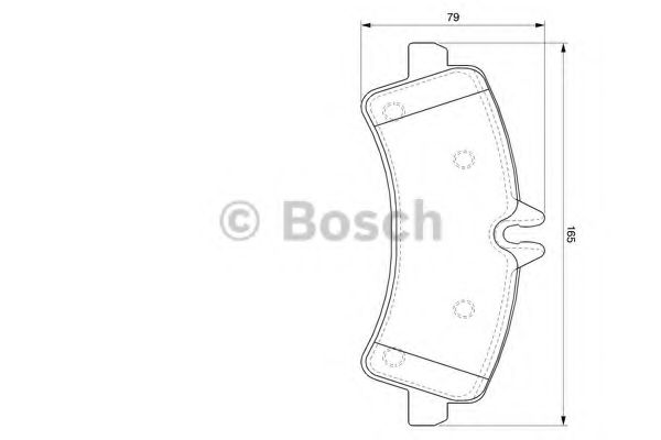 BOSCH - 0 986 494 122 - Комплект тормозных колодок, дисковый тормоз (Тормозная система)