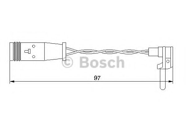 BOSCH - 1 987 474 966 - Сигнализатор, износ тормозных колодок (Тормозная система)