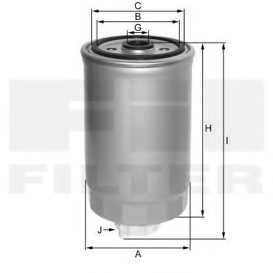 FIL FILTER - ZP 3041 F - Топливный фильтр (Система подачи топлива)