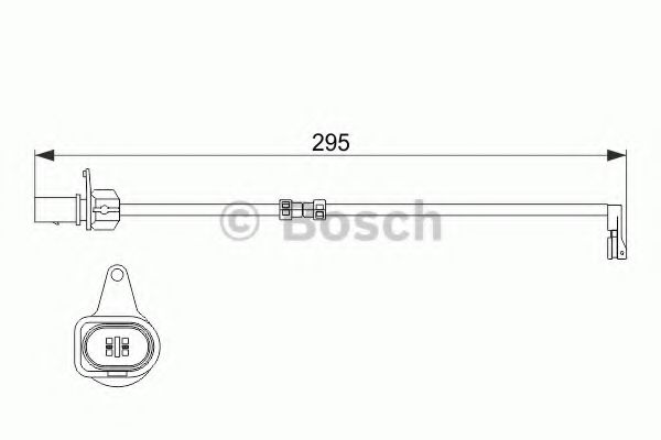 BOSCH - 1 987 474 508 - Сигнализатор, износ тормозных колодок (Тормозная система)