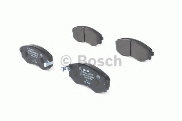 BOSCH - 0 986 424 215 - Комплект тормозных колодок, дисковый тормоз (Тормозная система)