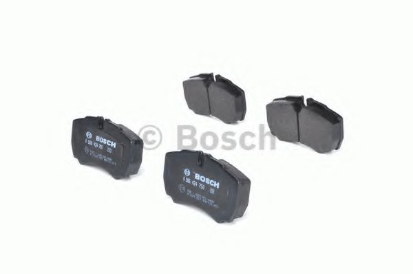 BOSCH - 0 986 424 750 - Комплект тормозных колодок, дисковый тормоз (Тормозная система)