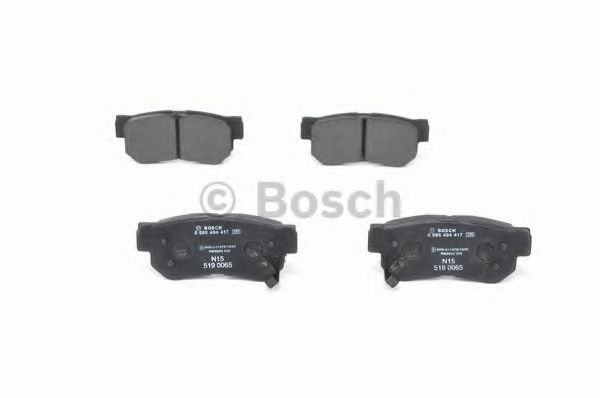 BOSCH - 0 986 494 417 - Комплект тормозных колодок, дисковый тормоз (Тормозная система)