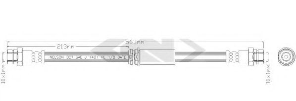 SPIDAN - 339949 - Тормозной шланг