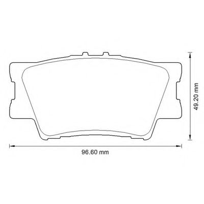 BENDIX - 572595B - Комплект тормозных колодок, дисковый тормоз