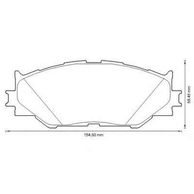 BENDIX - 572620B - Комплект тормозных колодок, дисковый тормоз