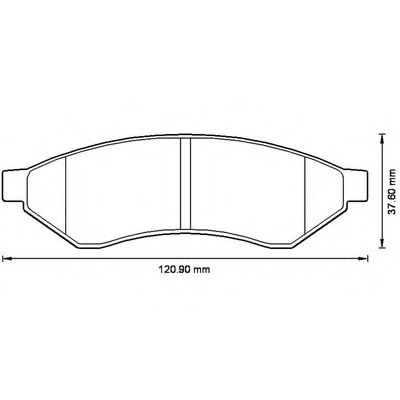 BENDIX - 573215B - Комплект тормозных колодок, дисковый тормоз