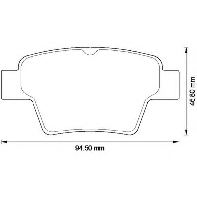 BENDIX - 573235B - Комплект тормозных колодок, дисковый тормоз