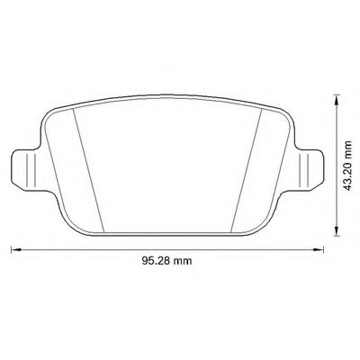 BENDIX - 573263B - Комплект тормозных колодок, дисковый тормоз