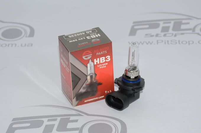 AG AUTOPARTS - AG 40023S - Лампа HB3 12V 65W P20d