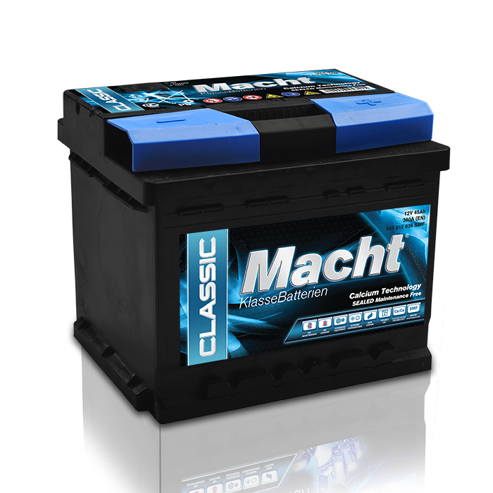 MACHT - 25341 - АКБ CLASIC 45Ah 360A R+ 207×175×175 LB1