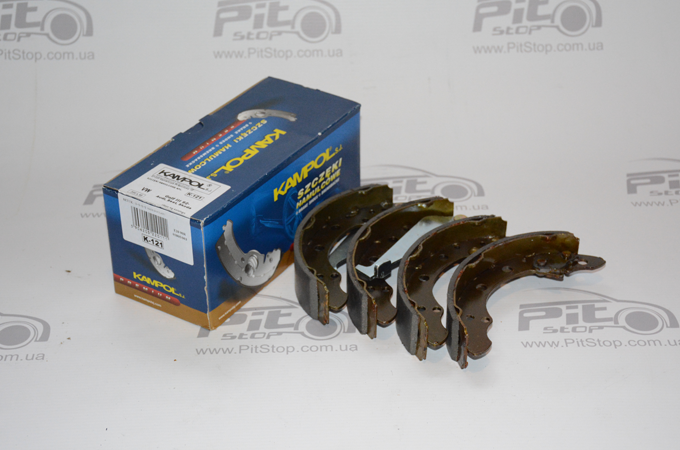 KAMPOL - K-121 - К-кт зад. барабан. колодок 200х40 Audi 80->89 Passat/Chery Amulet,Geely CK без ABS KAMPOL - K-121 - К-кт зад. барабан. колодок 200х40 Audi 80->89 Passat/Chery Amulet,Geely CK без ABS