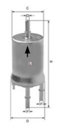 SOFIMA - S 1832 B - Топливный фильтр (Система подачи топлива)