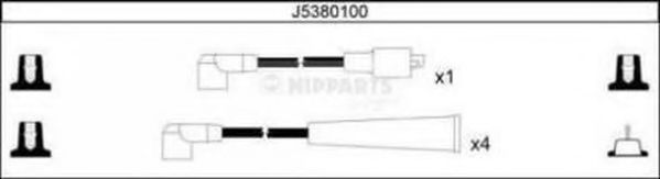 NIPPARTS - J5380100 - Комплект проводов зажигания (Система зажигания)