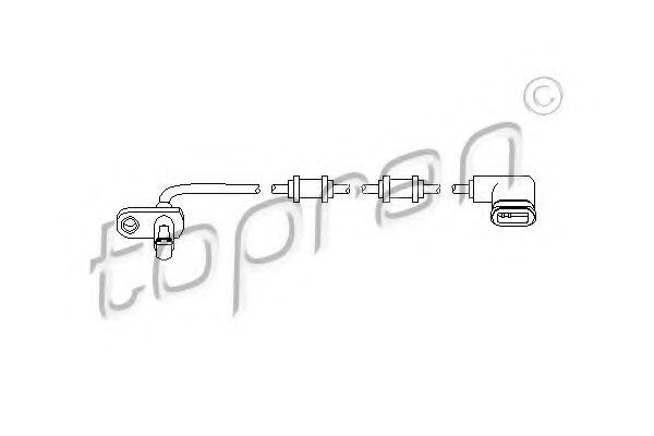 TOPRAN - 401 546 - Датчик, частота вращения колеса (Тормозная система)